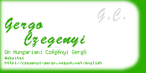 gergo czegenyi business card